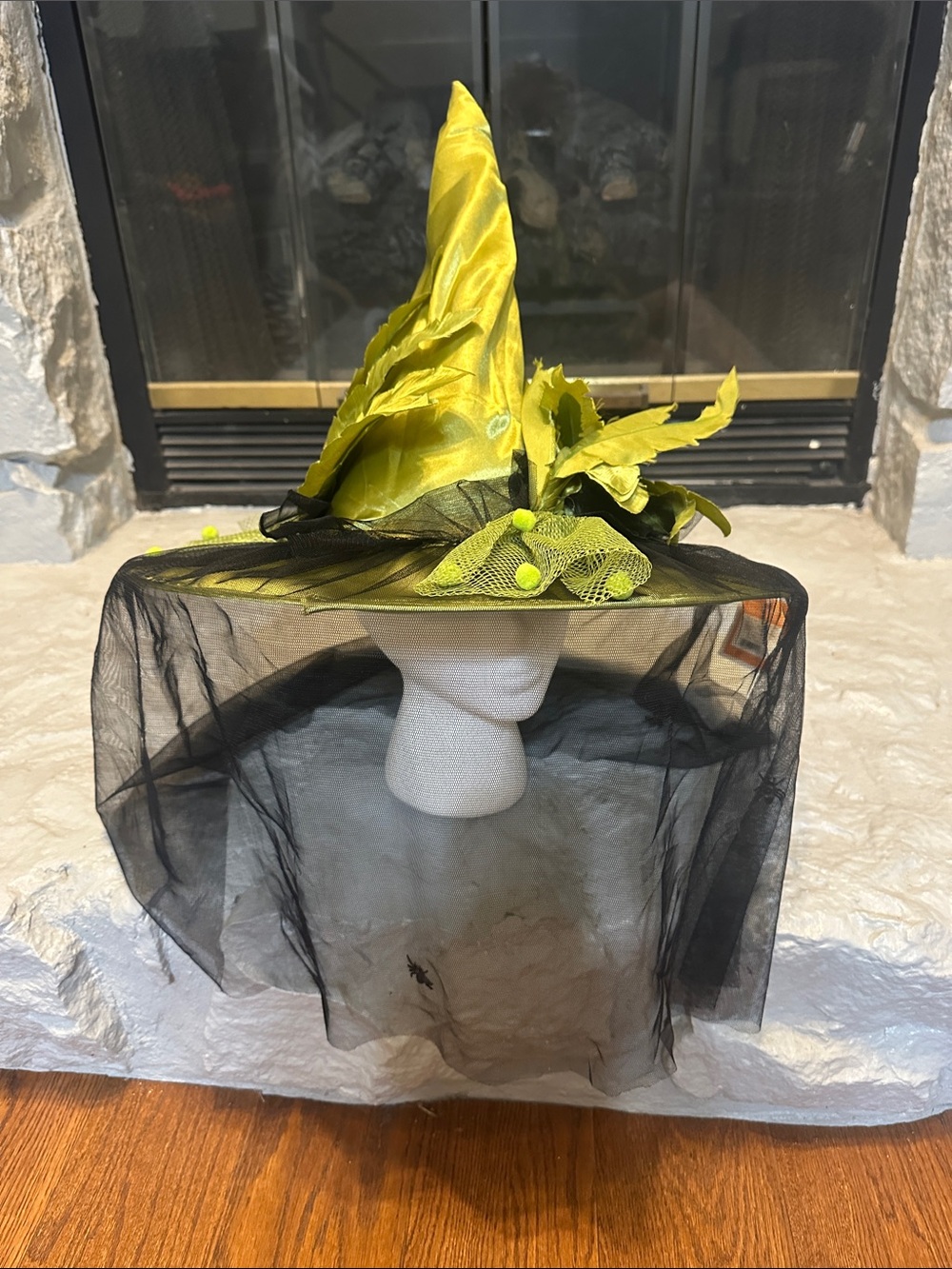 Target Lime Green Witch Hat with Black Veil